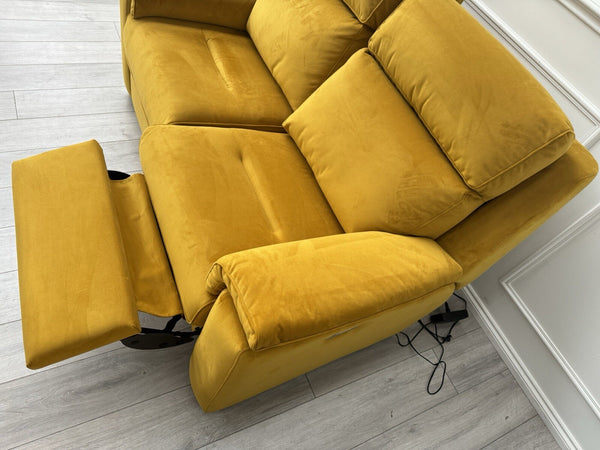 G Plan Thornbury/Harper 2+2 Seater Sofa Set Power Recliner Mustard RRP £75907