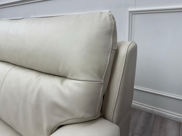 Furniture Village Hetty 3 + 3 Seater Sofa Set in Ivory/Off White Leather23