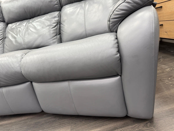 G Plan Kingsbury Capri Seal Leather 3 Seater Curved Sofa Power Recliner20