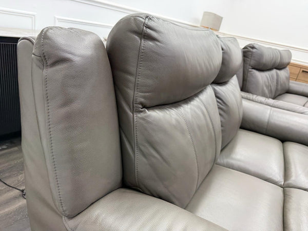 DFS Wren Power Recliner 3+2 Seater Sofa Set In Grey Leather22