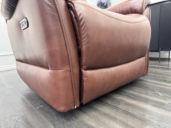 LAZY BOY Anderson Power Recliner Armchair In Brown Leather15