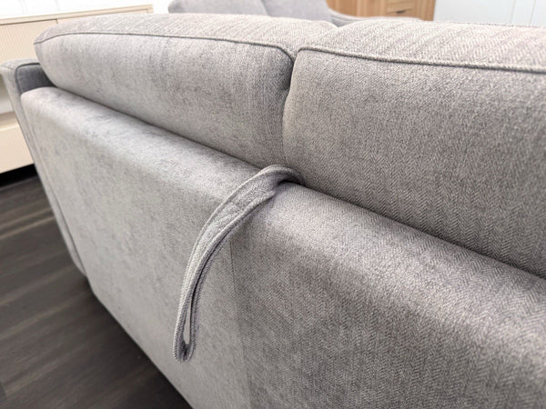 Furniture Village Optimus 3 Seater Sofabed + 2 Seater Sofa Set Grey Fabric6