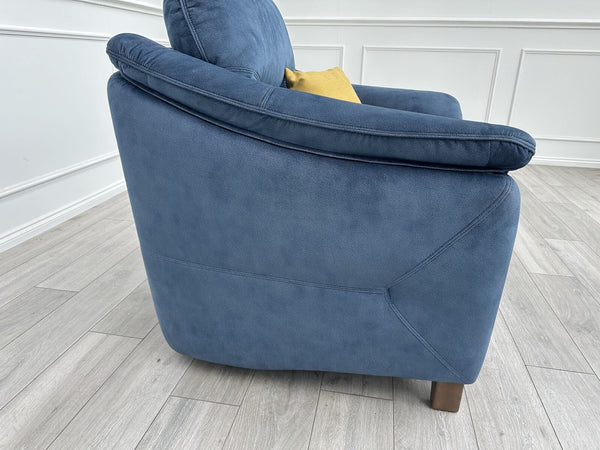 G Plan Jackson Standard Armchair Stingray Indigo Fabric RRP £1,59914