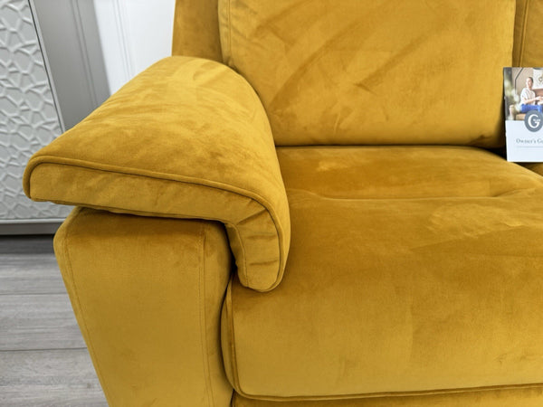 G Plan Thornbury/Harper 2+2 Seater Sofa Set Power Recliner Mustard RRP £759020