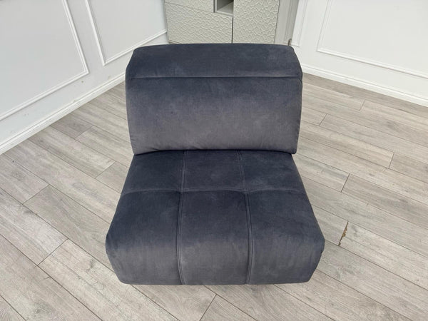 Sofology Marvella Flecked Charcoal Grey Velvet Middle Section Power Recliner11