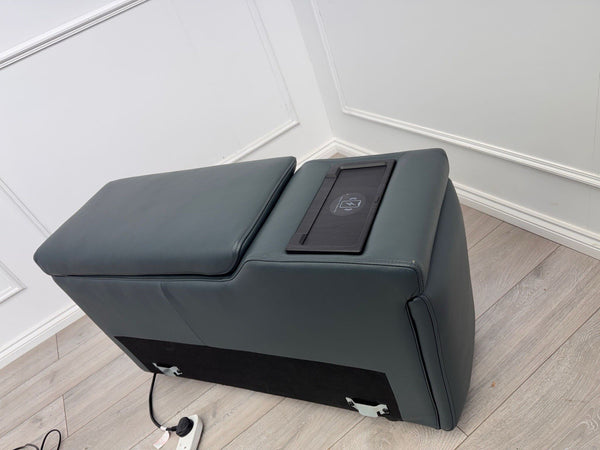 Sofology Plaza Console Peacock Leather Cup Holders Wireless Charging Socket2