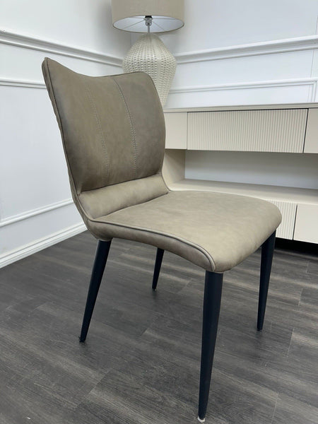 Furniture Village Murcia standard dining chair grey faux leather (Pre-sale)0