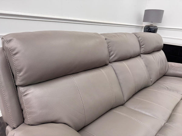 Furniture Village Moreno Power Recliner 3 Seater Sofa Grey Leather10
