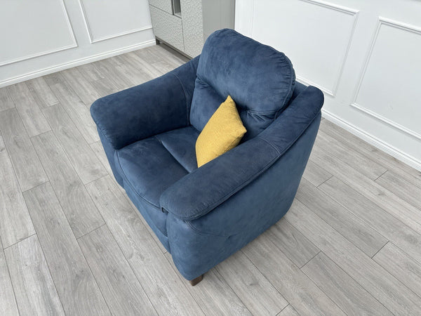 G Plan Jackson Standard Armchair Stingray Indigo Fabric RRP £1,5994