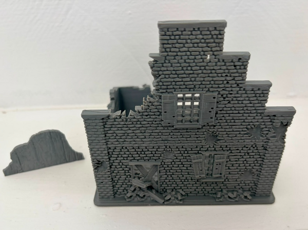 28mm Ruined Cottage Rural Dutch House Destroyed Building4