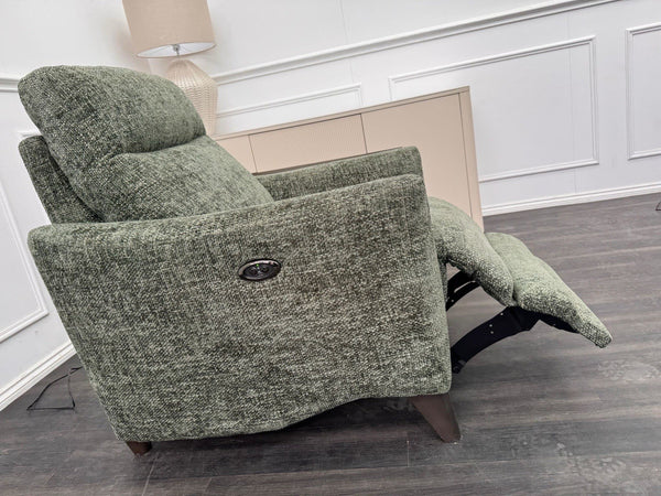 Furniture Village Petit Olive Fabric Armchair Power Recliner10