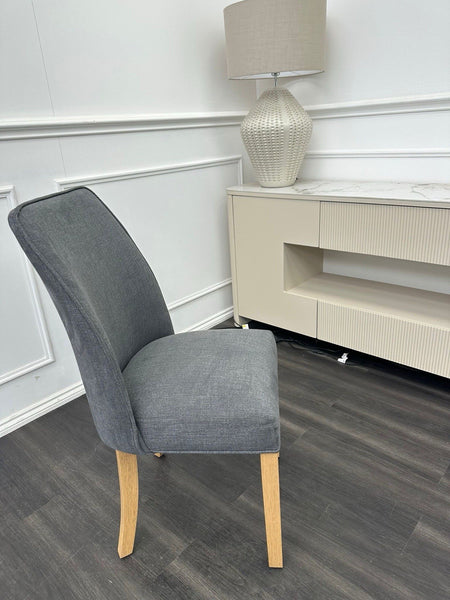 Furniture Village Hamilton grey fabric standard dining chair (Pre-sale)0