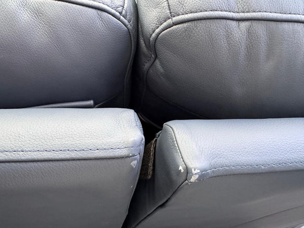 G Plan Kingsbury Navy Leather 3 Seater Sofa Power Recliner Headrest & Lumbar23