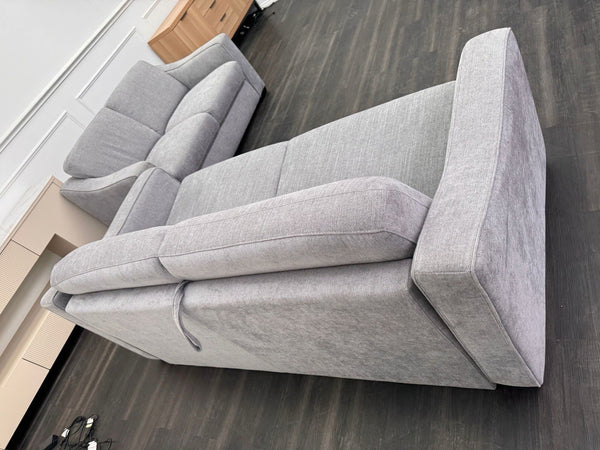 Furniture Village Optimus 3 Seater Sofabed + 2 Seater Sofa Set Grey Fabric5