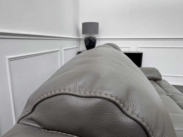 Furniture Village Moreno Power Recliner 3 Seater Sofa Grey Leather3