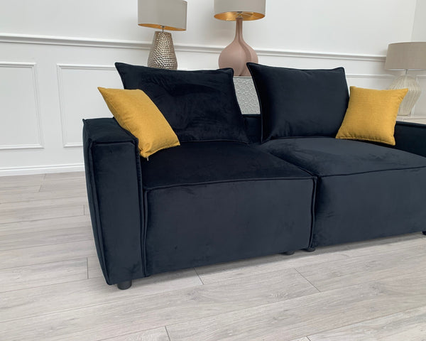 New Black 2 Seater Split cinema sofa style (Delivery Available)8
