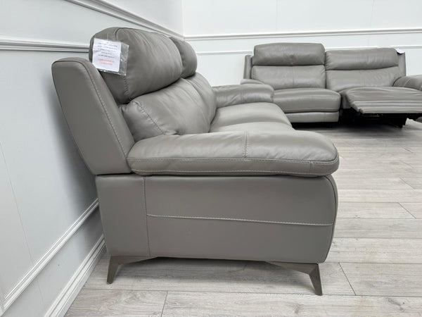 Furniture Village Missouri Power Recliner 3 & Static 2 Seater Sofa Set Grey13