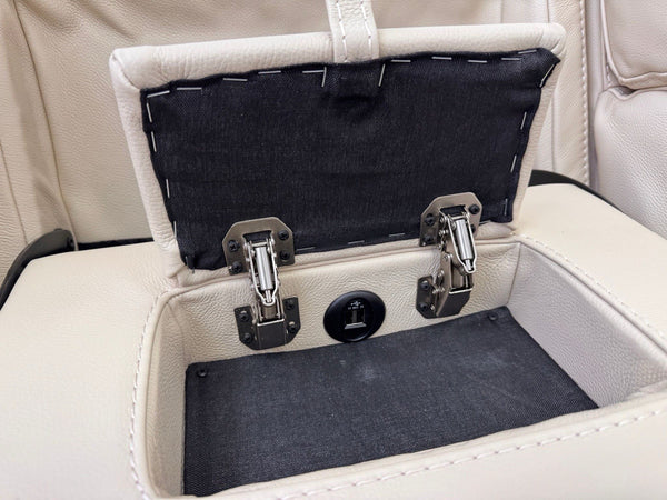 Furniture Village Komodo 3 & 2 Seater Sofa Set Power Recliner Cream Leather22