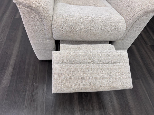 Parker Knoll Hudson 23 Beige Fabric Armchair Power Recliner & Headrest & Lumbar10
