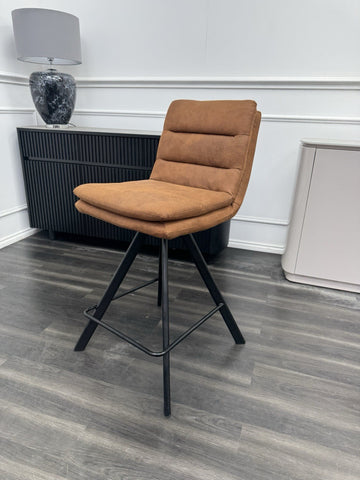 FV Bodahl Njord Rust Fabric Swivel Dining Barstool (Choose Quantity)0