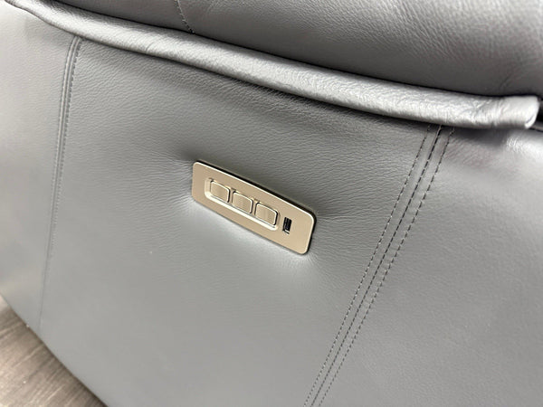 G Plan Kingsbury Capri Seal Leather 3 Seater Curved Sofa Power Recliner21