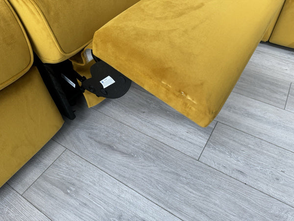 G Plan Thornbury/Harper 2+2 Seater Sofa Set Power Recliner Mustard RRP £759023