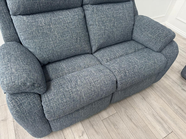 G Plan Kingsbury 2 + 2 Seater Sofa Set Power Recliner Shore Blue20