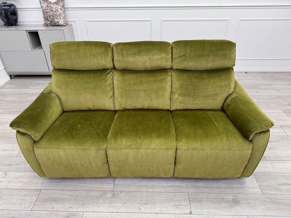 Sofology Parker Static 3 Seater Green Fabric Sofa8