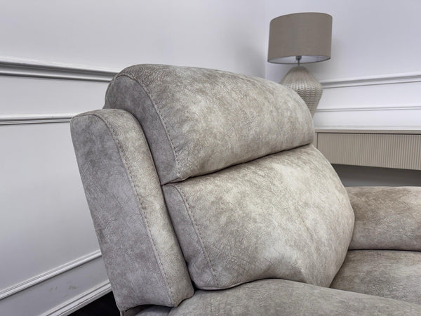 Furniture Village Moreno Cream Fabric Armchair Electric Power Recliner2