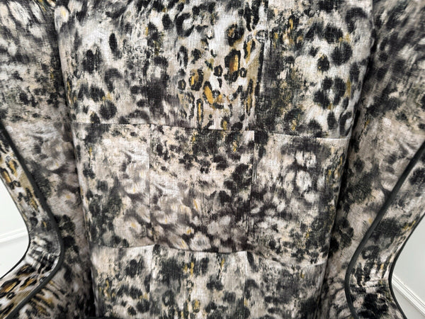 Parker Knoll Modern Classics Wing Chair Inca Smoke Fabric RRP £15958