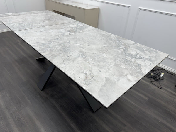 Furniture Village Crete Large Extending Dining Table marble-effect ceramic top11