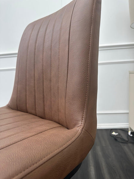 Furniture Village Terra brown leather dining barstool (Pre-sale)6