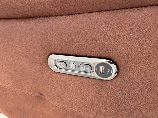 Sofology Gracie 4 Seater Power Recliner Sofa In Brown Material14