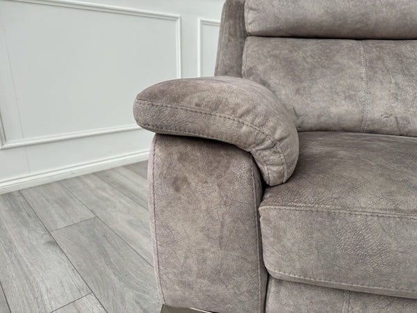 Furniture Village Missouri Power Recliner + Headrest Mink/Brown Fabric Armchair5