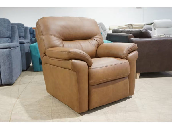 G Plan Seattle texas tan leather standard arm chair2
