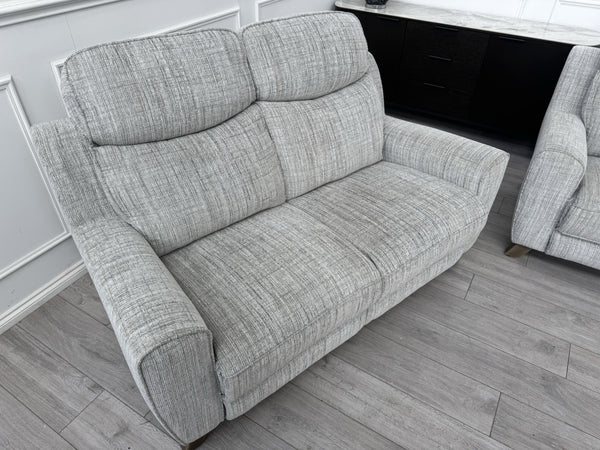 Furniture Village Grey Fabric 3 & 2 Seater Sofa Set5