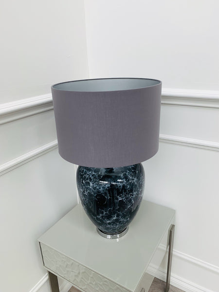 BRAND NEW Sofology Walters Table Lamp & Shade - Navy Marble £2493