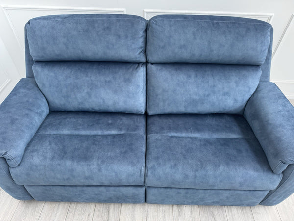 G PLAN Thornbury Static 3 Seater Sofa In Indigo Stingray Velvet Fabric10