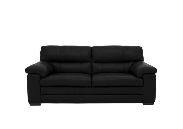 Furniture Village Cozee 2.5 & 2 Seater Sofa Classic Black Pure Premium Leather0
