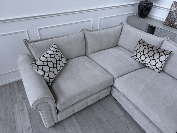 Furniture Village SUMPTUOUS Cream Fabric Corner Sofa 3/CNR/1 RRP £389515