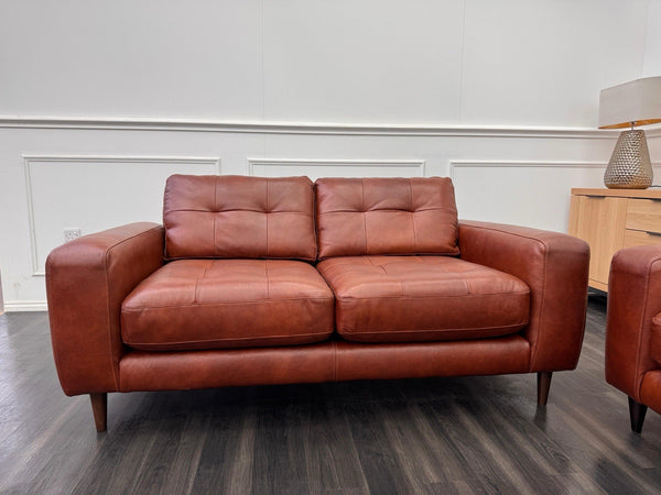 Barker And Stonehouse Houghton 2+2 Seater Sofas Brown Leather13