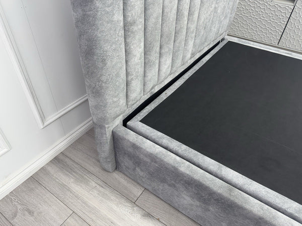 Furniture Village Ramos Ottoman Bedframe | Double | Dapple Silver Grey9