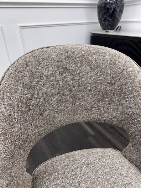 Furniture Village Tiber Beige Boucle Cantilever Dining Chair10
