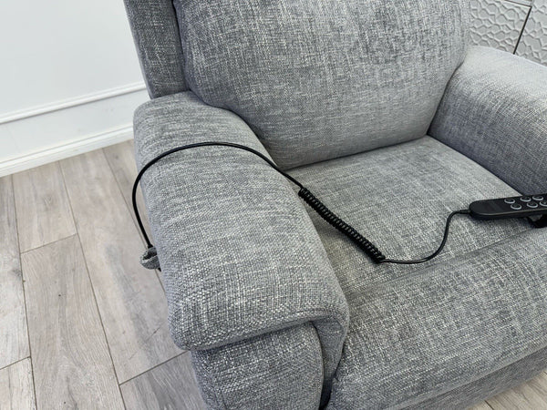 Furniture Village Kirk Lift and Rise Recliner Armchair Grey Fabric8