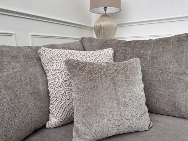 Sofology Majestica Truffle Fabric Terminal End Chaise Corner Sofa Full Back18