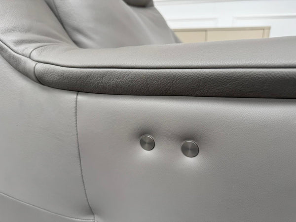 G Plan Firth Grey Leather Power Recliner Armchair14