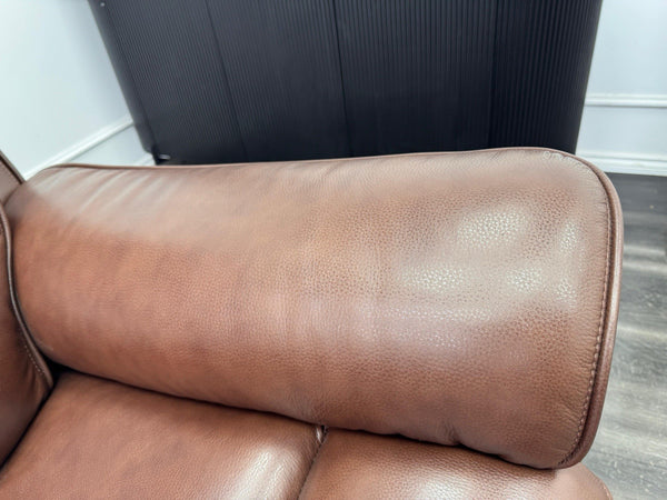 LAZY BOY Anderson Power Recliner Armchair In Brown Leather12