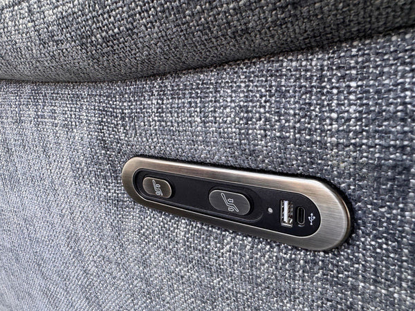 Furniture Village Sloane Grey Fabric Armchair Electric Power Recliner12