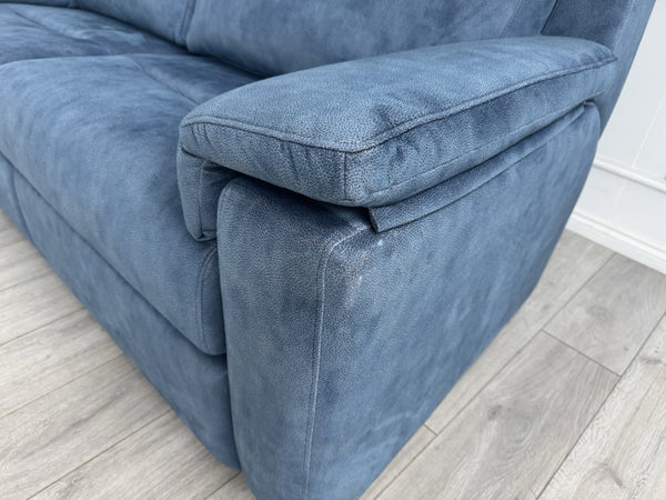 G PLAN Thornbury Static 3 Seater Sofa In Indigo Stingray Velvet Fabric2
