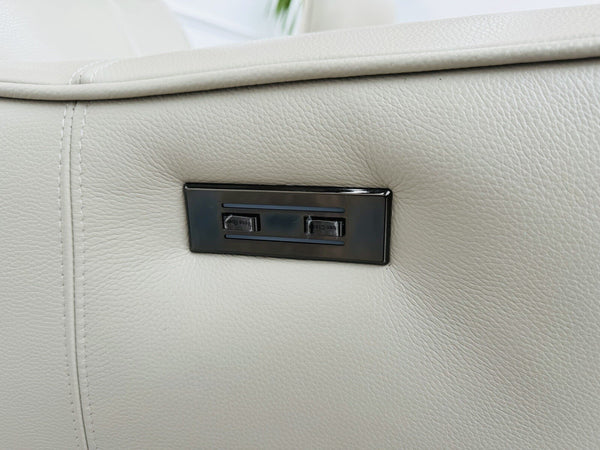 New Gillies Trent TVCH TV Reclining Chair, Feather Grey Genuine Leather RRP£199916